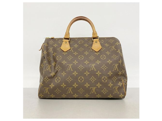 Borsa Louis Vuitton Monogram Speedy 30 Marrone - vista 16