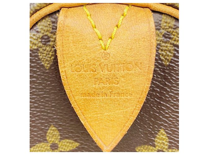 Borsa Louis Vuitton Monogram Speedy 30 Marrone - vista 5