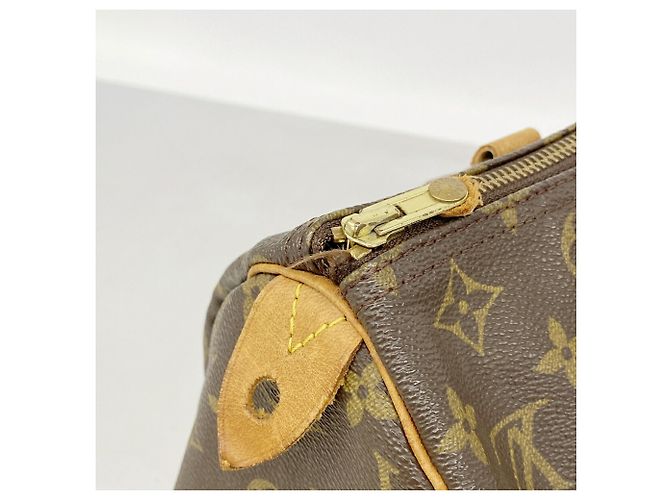 Borsa Louis Vuitton Monogram Speedy 30 Marrone - vista 7