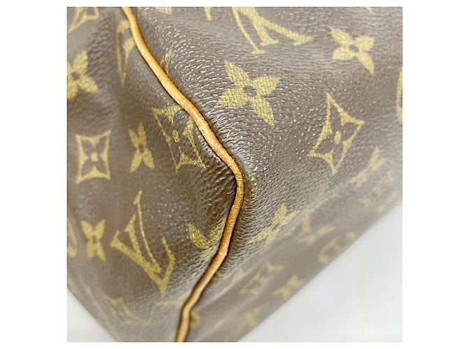 Borsa Louis Vuitton Monogram Speedy 30 Marrone - vista 8