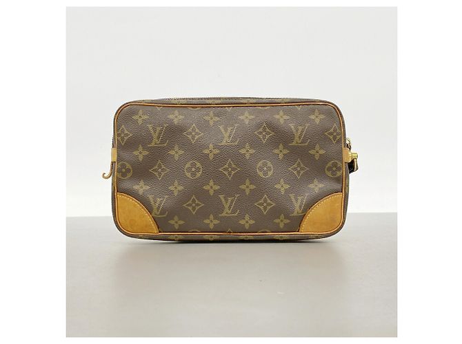 Borsa a pochette Louis Vuitton Monogram Marly Dragonne GM Marrone - vista 12