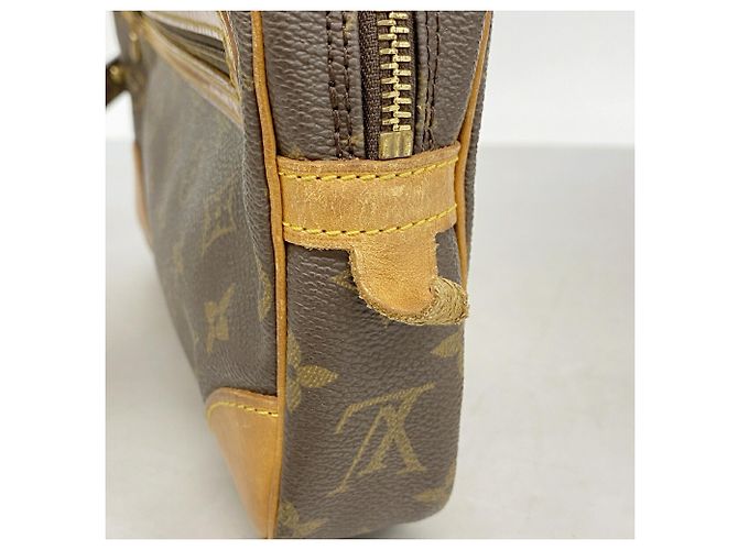 Borsa a pochette Louis Vuitton Monogram Marly Dragonne GM Marrone - vista 7