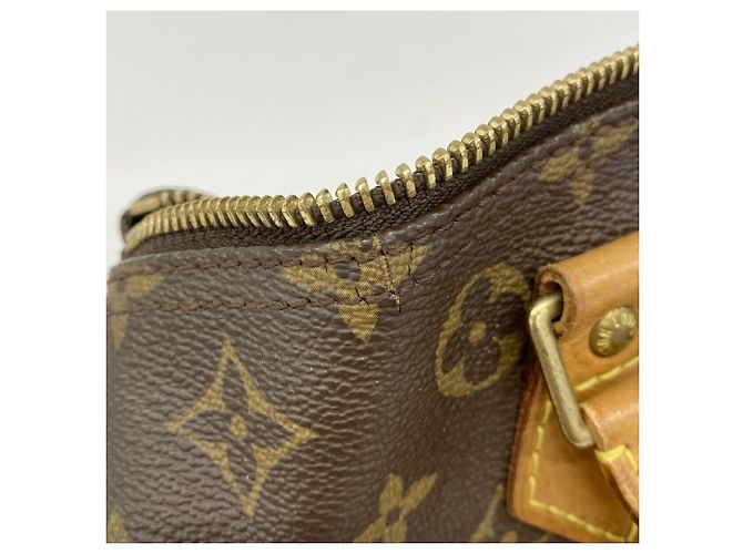 Borsa Louis Vuitton Monogram Speedy 30 Marrone - vista 11