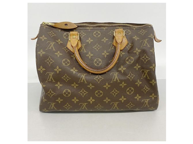 Borsa Louis Vuitton Monogram Speedy 30 Marrone - vista 12