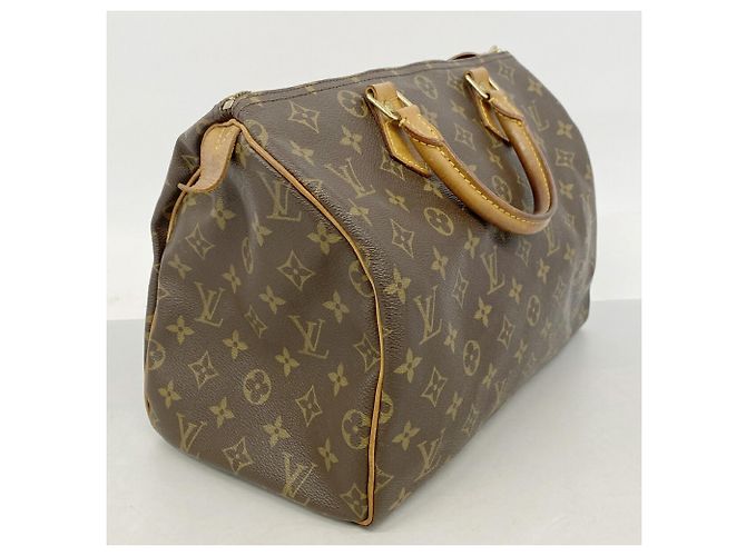 Borsa Louis Vuitton Monogram Speedy 30 Marrone - vista 2