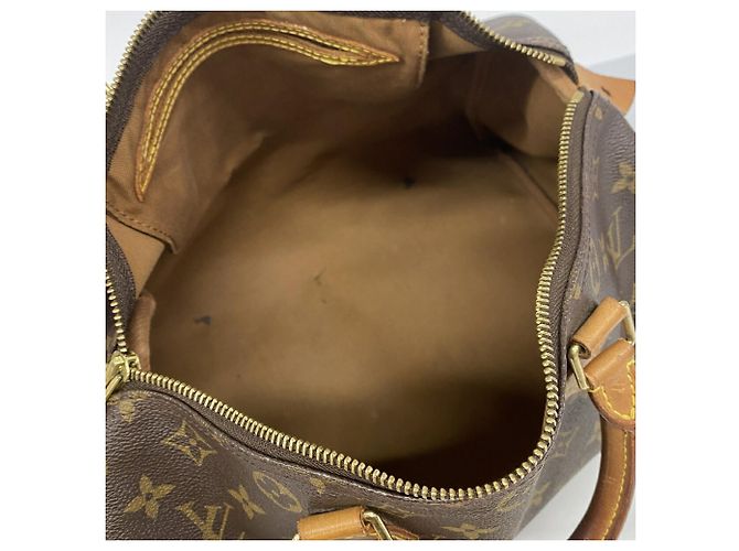 Borsa Louis Vuitton Monogram Speedy 30 Marrone - vista 4