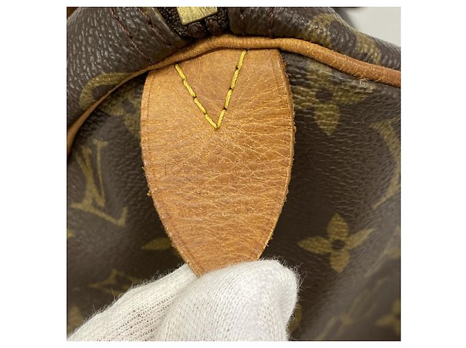Borsa Louis Vuitton Monogram Speedy 30 Marrone - vista 5