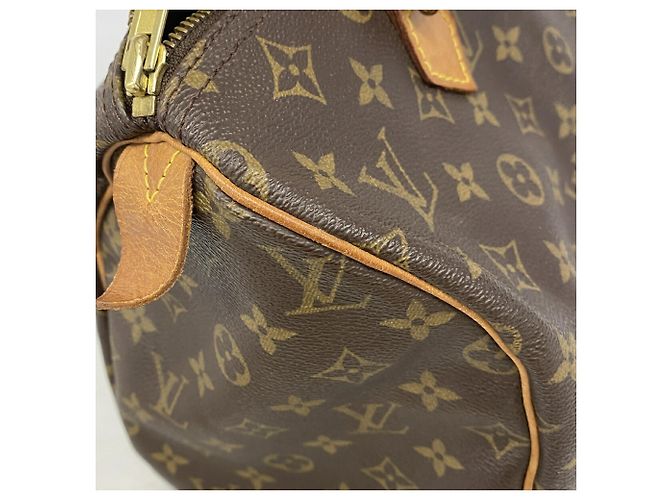 Borsa Louis Vuitton Monogram Speedy 30 Marrone - vista 7