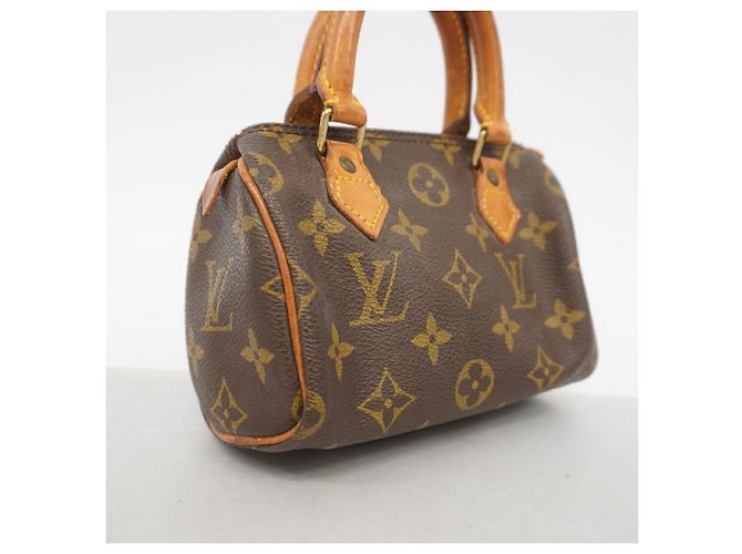 Borsa a mano Louis Vuitton Monogram Mini Speedy Marrone - vista 2