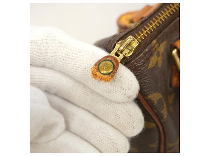 Borsa a mano Louis Vuitton Monogram Mini Speedy Marrone - vista 6