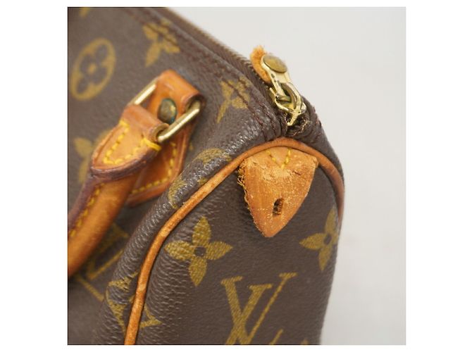 Borsa a mano Louis Vuitton Monogram Mini Speedy Marrone - vista 7
