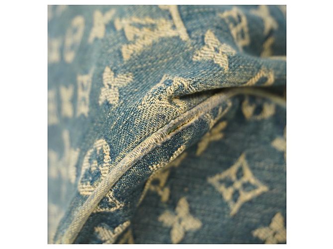 Borsa Louis Vuitton Monogram Denim Neo Speedy Blu - vista 6
