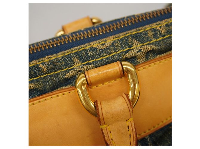 Borsa Louis Vuitton Monogram Denim Neo Speedy Blu - vista 8