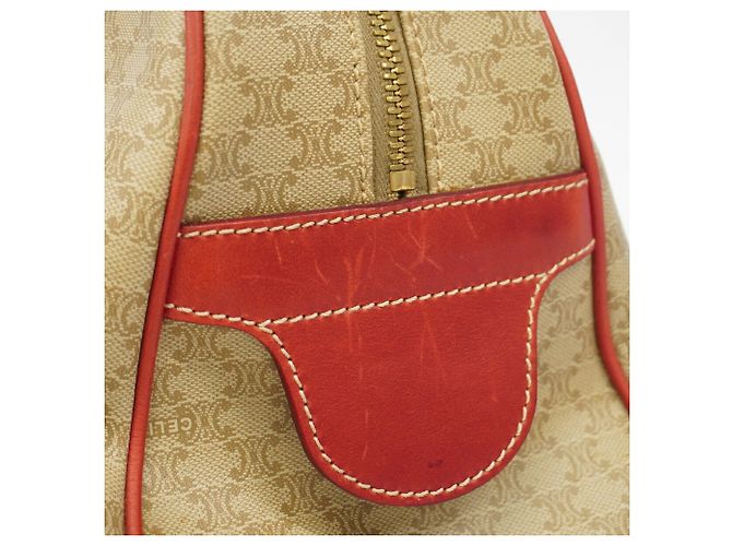Céline Sac à main Celine Macadam Rouge Beige - vue 9