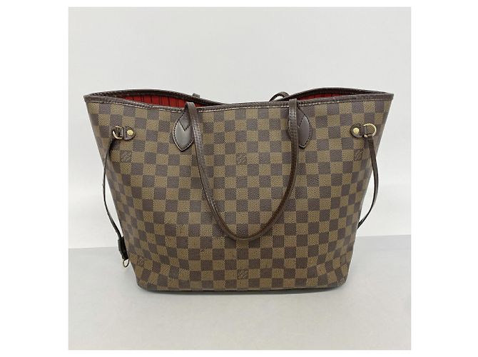 Borsa Tote Louis Vuitton Damier Neverfull MM N51105 Ebene Damier ebene - vista 12