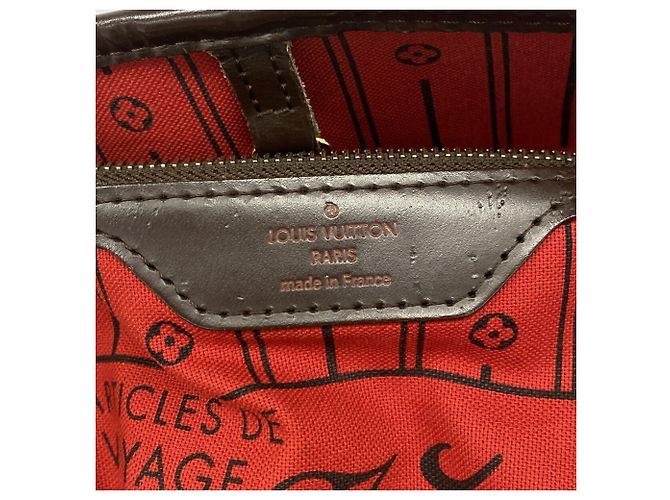 Borsa Tote Louis Vuitton Damier Neverfull MM N51105 Ebene Damier ebene - vista 5