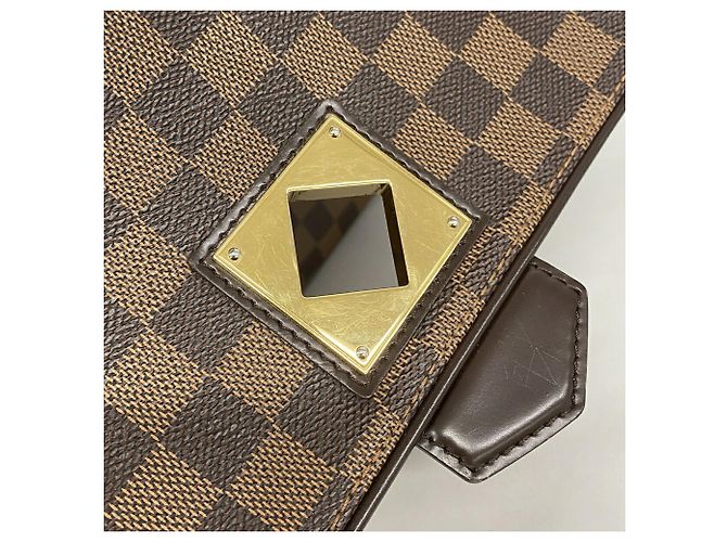 Borsa Louis Vuitton Damier Bergamo MM Damier ebene - vista 9
