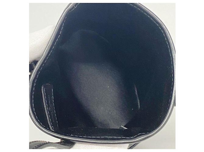 Borsa a mano Little Bucket in raso Monogram Louis Vuitton Nero - vista 4