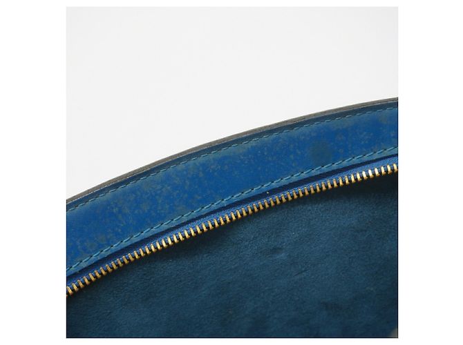 Borsa a tracolla Louis Vuitton Epi Saint Jacques Blu - vista 11