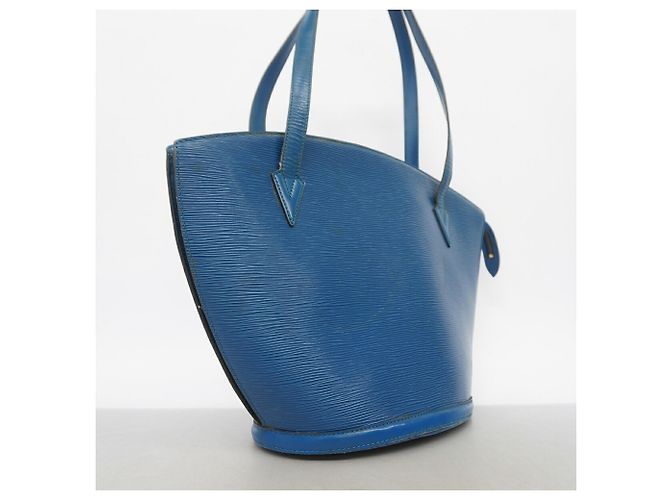 Borsa a tracolla Louis Vuitton Epi Saint Jacques Blu - vista 2