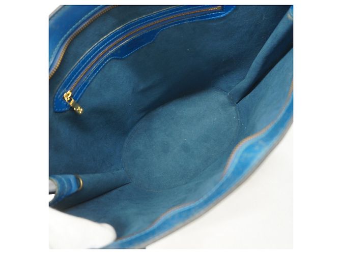 Borsa a tracolla Louis Vuitton Epi Saint Jacques Blu - vista 4