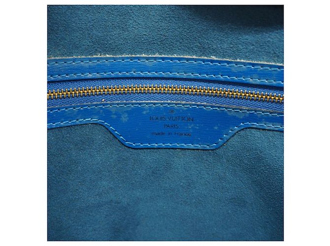 Borsa a tracolla Louis Vuitton Epi Saint Jacques Blu - vista 5