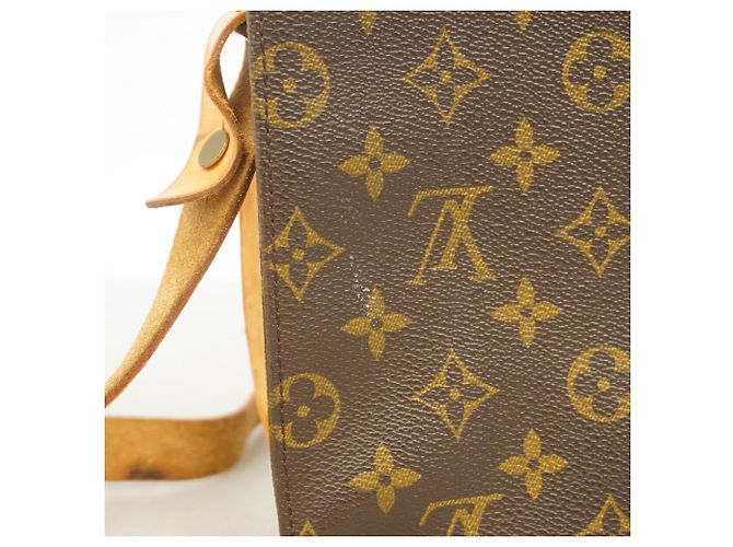 Borsa a tracolla Louis Vuitton Monogram Cartouchiere GM Marrone - vista 11