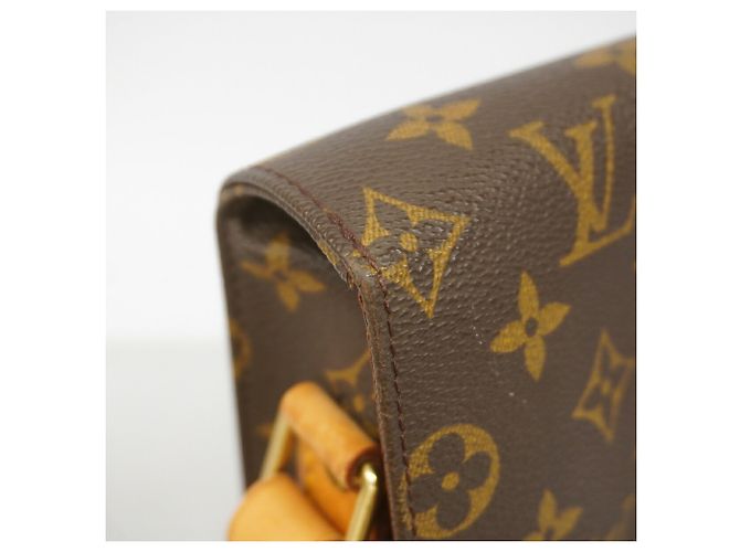 Borsa a tracolla Louis Vuitton Monogram Cartouchiere GM Marrone - vista 13