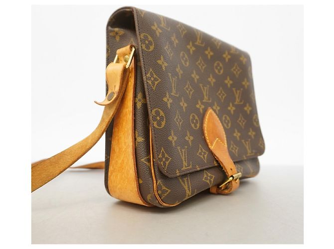 Borsa a tracolla Louis Vuitton Monogram Cartouchiere GM Marrone - vista 2
