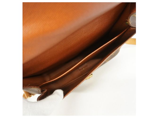 Borsa a tracolla Louis Vuitton Monogram Cartouchiere GM Marrone - vista 4