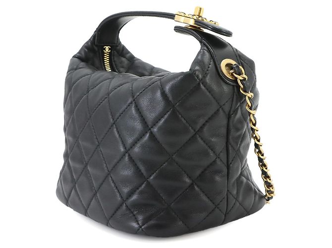 Borsa Hobo Chanel 19 Matelassé Nero - vista 2