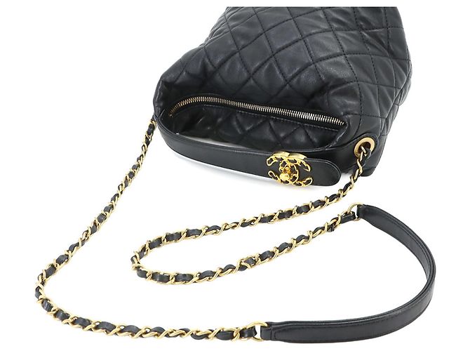 Borsa Hobo Chanel 19 Matelassé Nero - vista 4