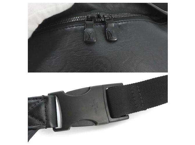 Bumbag Borsello da vita Louis Vuitton Monogram Shadow Discovery Nero - vista 7