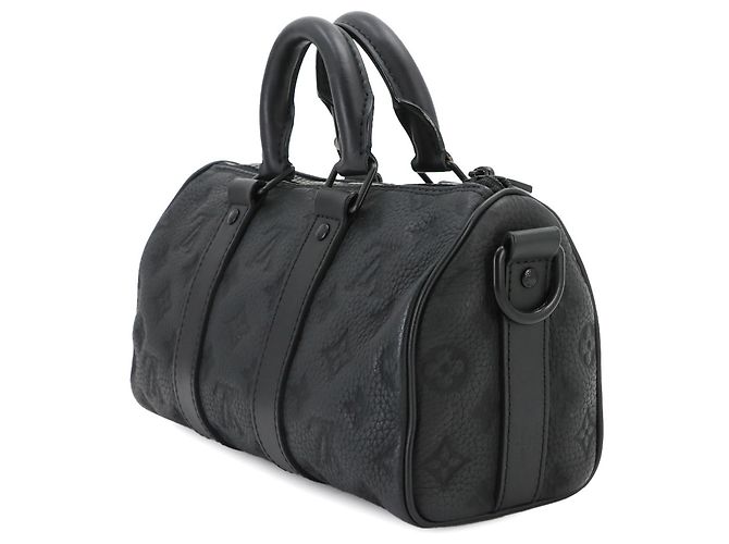 Borsa a mano Louis Vuitton Keepall Bandoulière 25 Nero - vista 2
