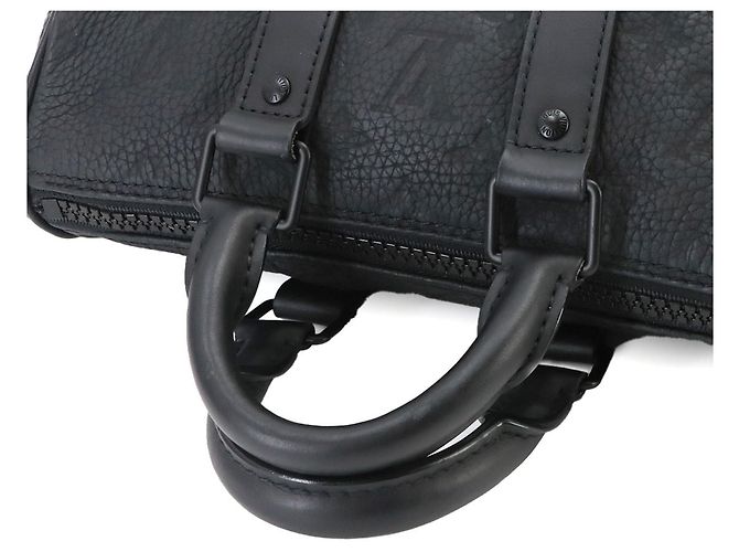Borsa a mano Louis Vuitton Keepall Bandoulière 25 Nero - vista 4