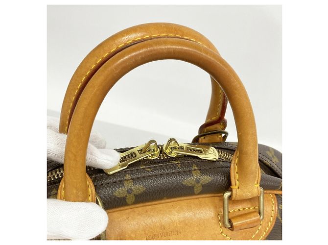 Borsa Louis Vuitton Monogram Trouville M42228 Marrone - vista 10