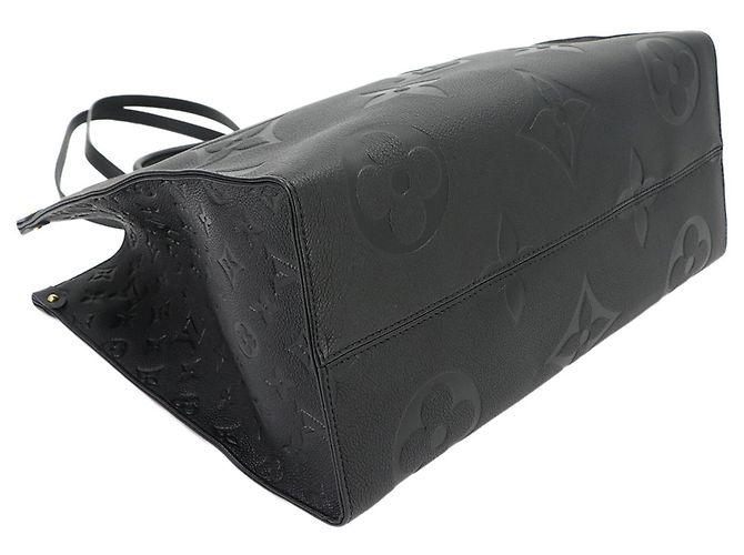 Borsa Tote Louis Vuitton Onthego GM Monogram Empreinte Nero - vista 4