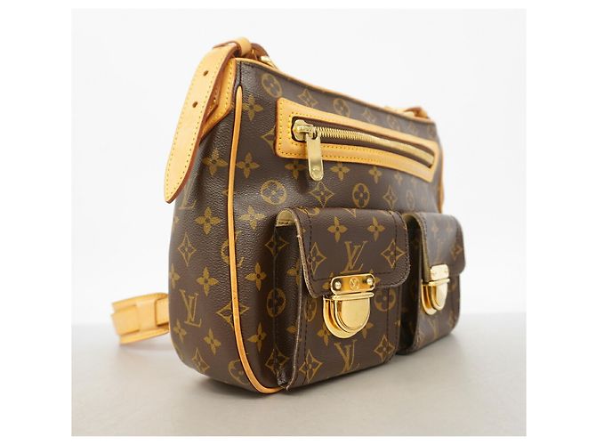 Borsa a tracolla Louis Vuitton Monogram Hudson GM Marrone - vista 2