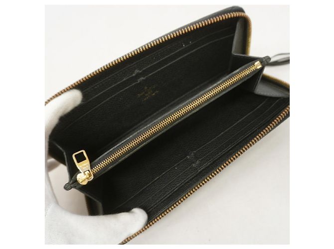 Louis Vuitton Monogram Empreinte Portefeuille Clemence Long Wallet Nero - vista 3