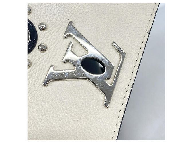 Louis Vuitton Lockme Rucksack Studs M54108 Schwarz Weiß - Ansicht 13