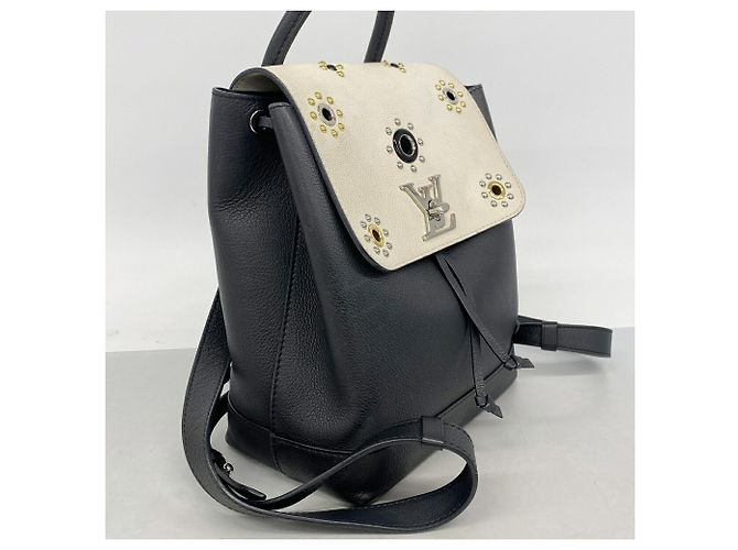 Louis Vuitton Lockme Rucksack Studs M54108 Schwarz Weiß - Ansicht 2