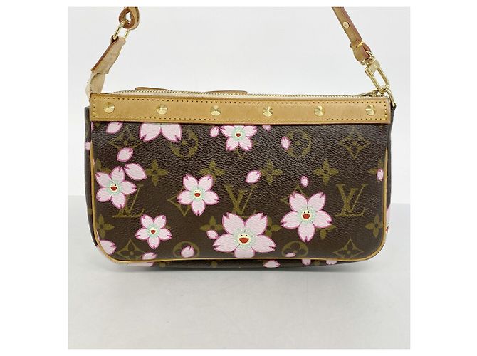 Louis Vuitton Monogram Cherry Blossom Pochette Accessoires Marrone - vista 10