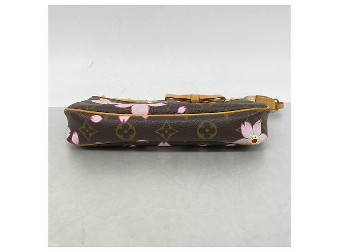 Louis Vuitton Monogram Cherry Blossom Pochette Accessoires Marrone - vista 3