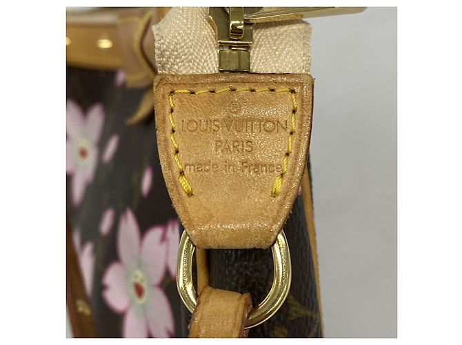 Louis Vuitton Monogram Cherry Blossom Pochette Accessoires Marrone - vista 5