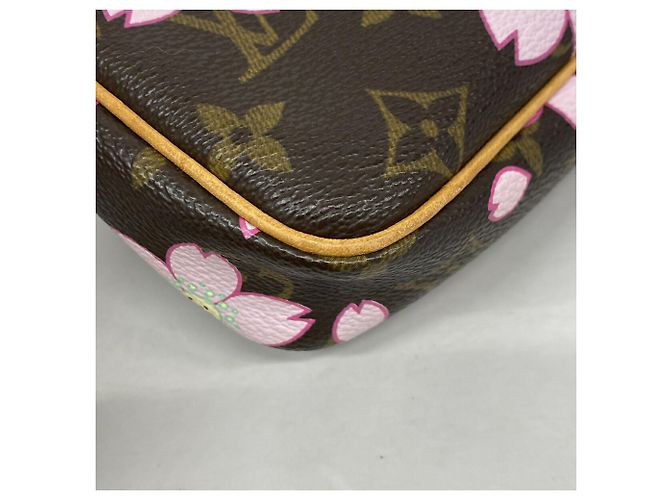 Louis Vuitton Monogram Cherry Blossom Pochette Accessoires Marrone - vista 6