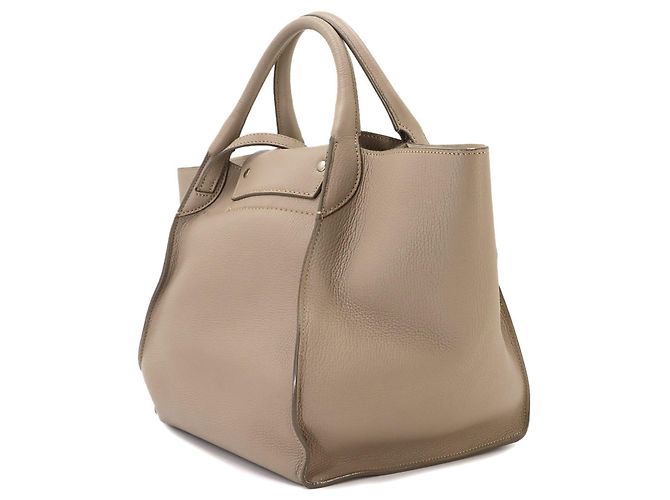 Céline Celine Big Bag Small Borsa a mano 2-Way Beige - vista 3