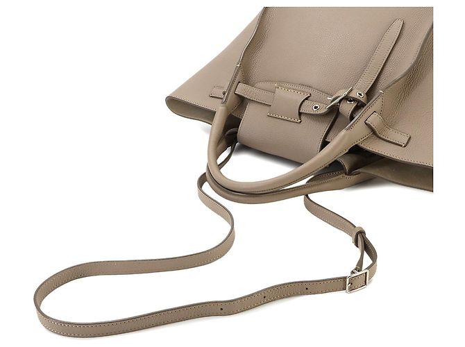 Céline Celine Big Bag Small Borsa a mano 2-Way Beige - vista 5