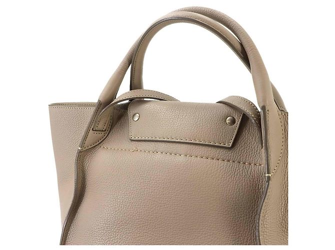 Céline Celine Big Bag Small Borsa a mano 2-Way Beige - vista 8