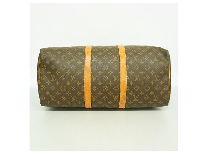 Louis Vuitton Boston Monogram Keepall 50 Marrone - vista 3
