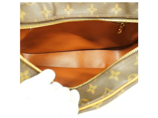 Borsa a tracolla Louis Vuitton Monogram Boulogne 30 Marrone - vista 4